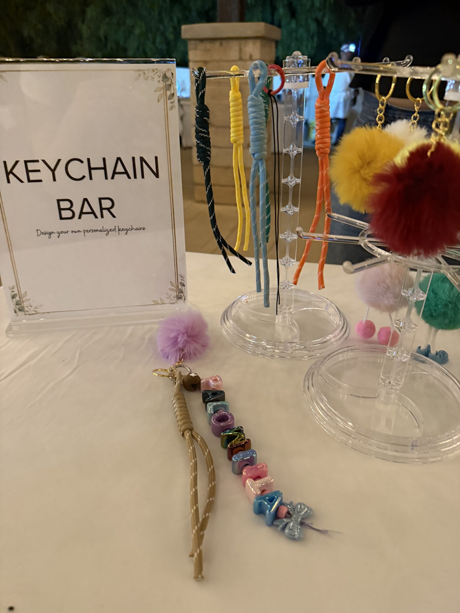 The Keychain & Charm Bar setup detail 2