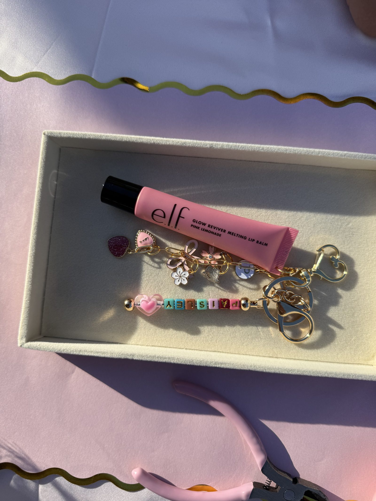 The Lip Gloss & Keychain Bar setup detail 4